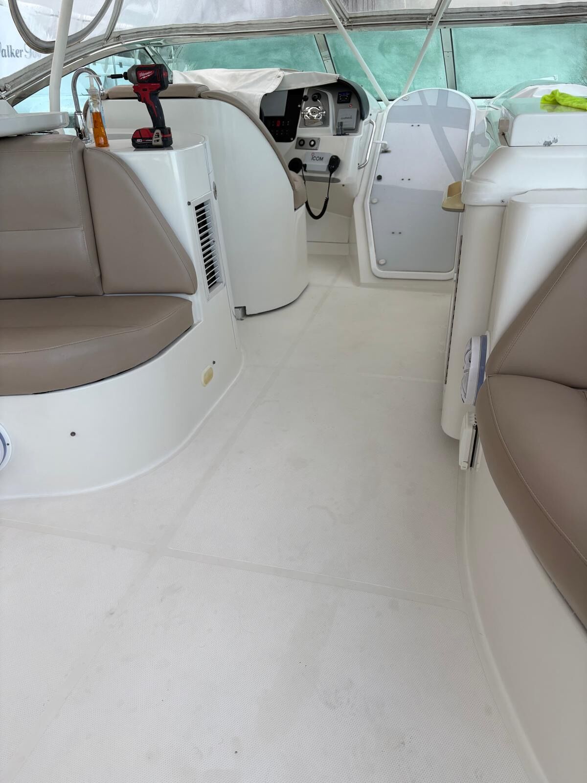 Cruiser cockpit before Permateek refit