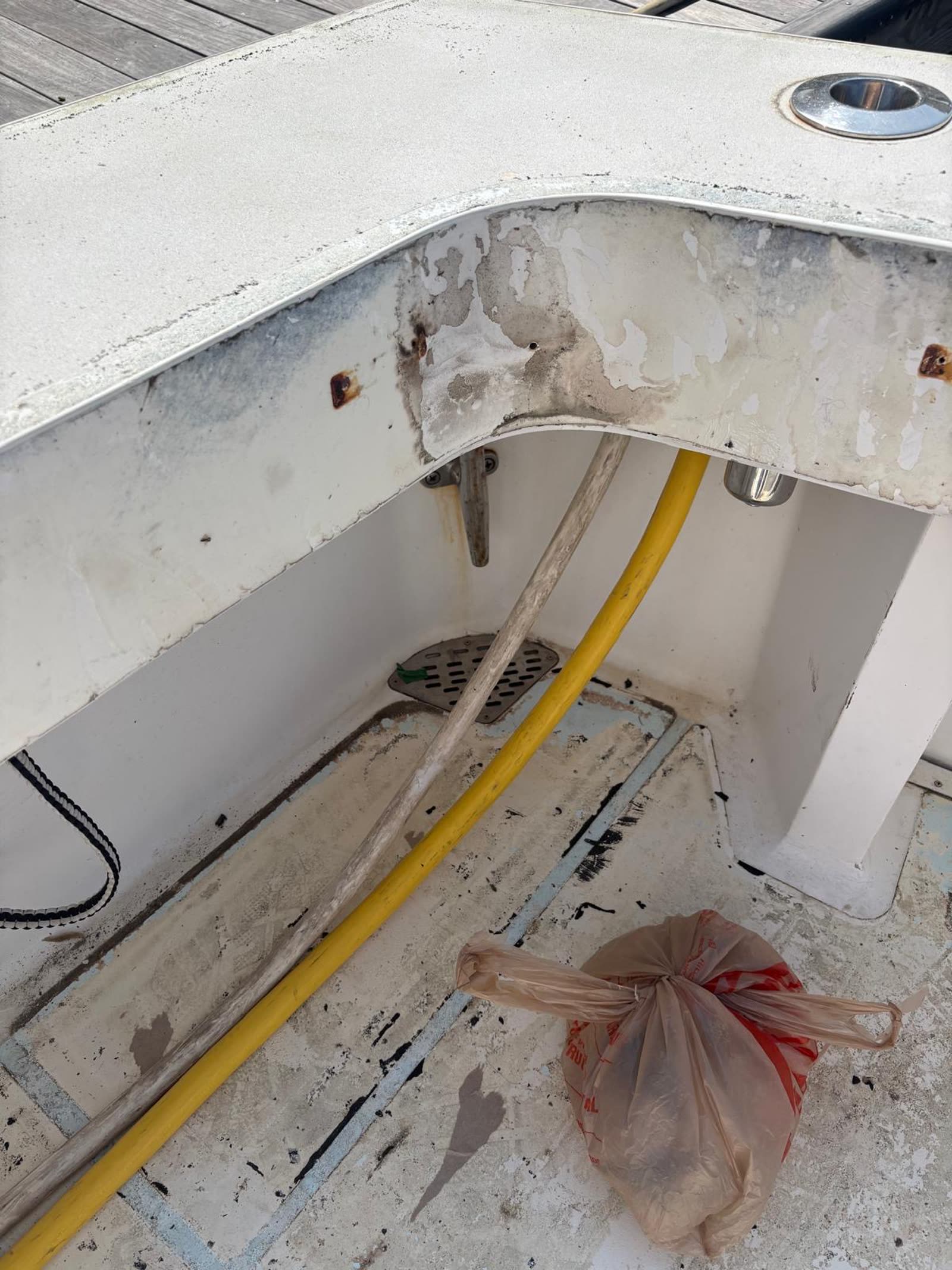 Sportfish cockpit re-deck before